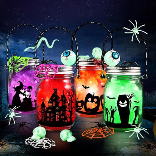 DIY Halloween Mason Jars