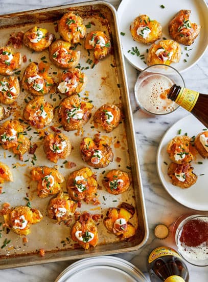 Loaded Smashed Potatoes