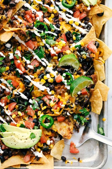 Oven Baked Sheet Pan Nachos