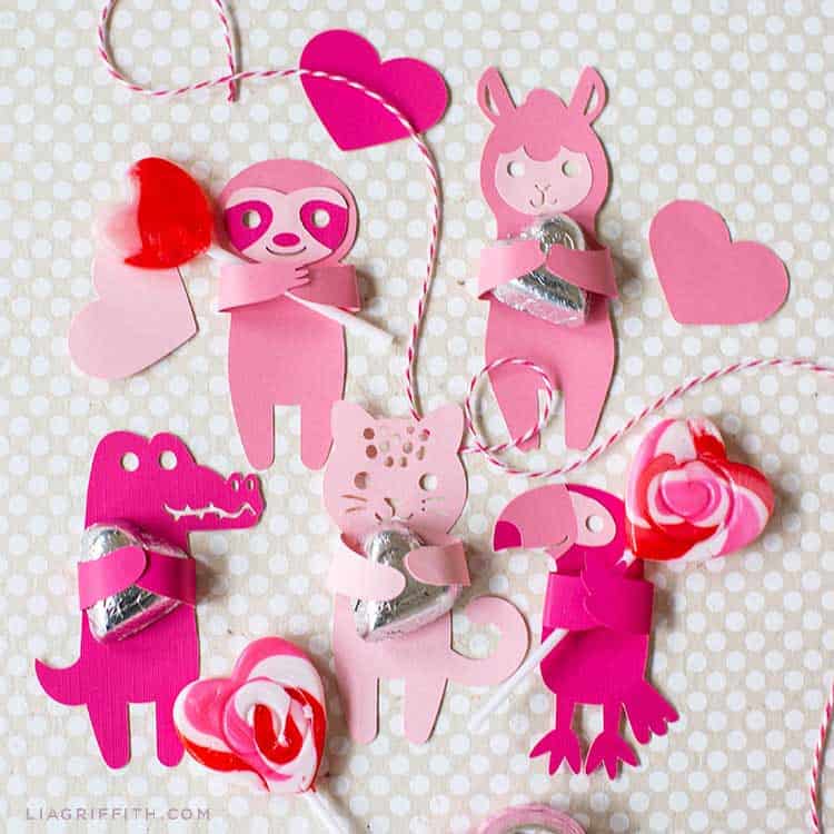 Animal Candy Huggers for Valentine’s Day