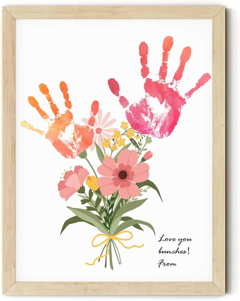 Flower Bouquet Handprint Art Craft DIY Kit