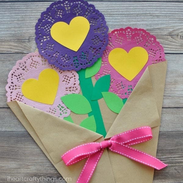 Valentine’s Day Paper Flowers Craft