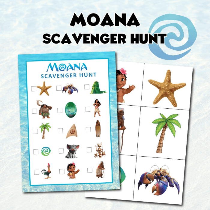 Moana Scavenger Hunt