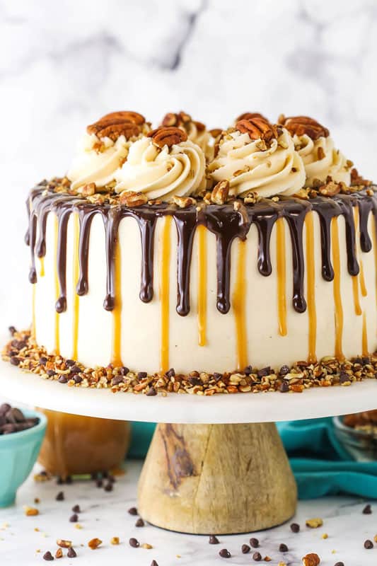 Turtle Chocolate Layer Cake
