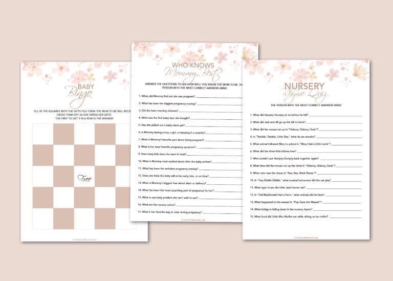 Free Printable Baby Shower Games Everyone Will Love