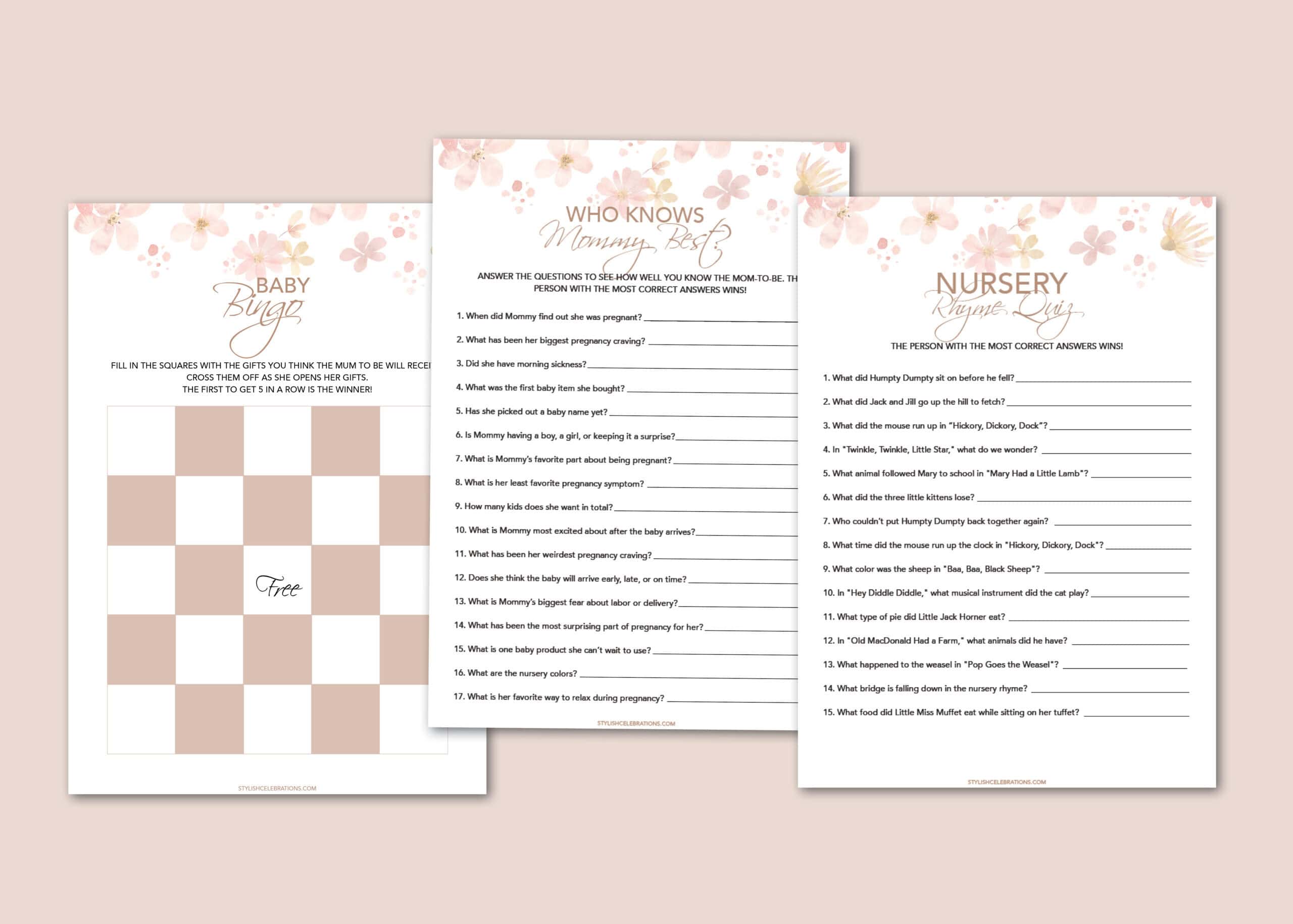 Free Printable Baby Shower Games Everyone Will Love