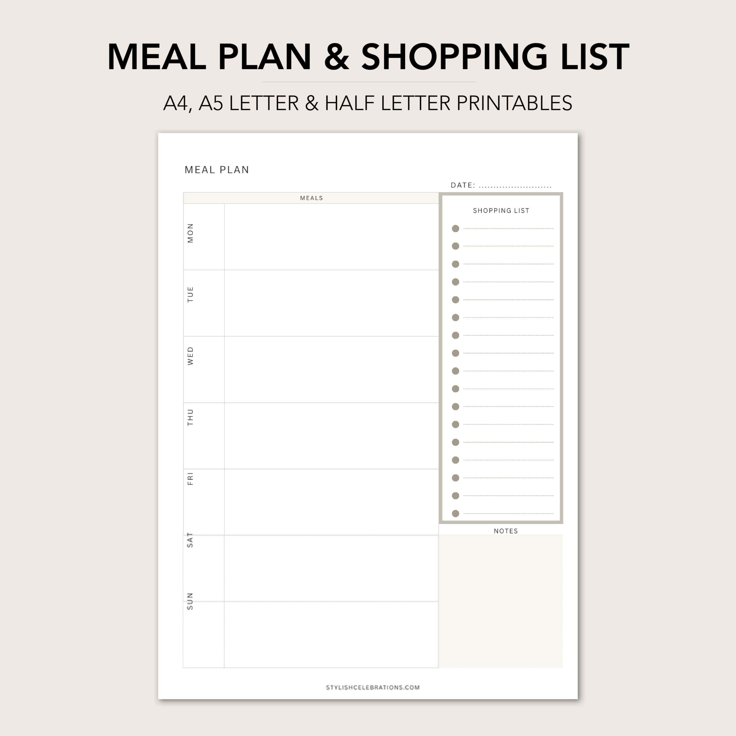 meal plan