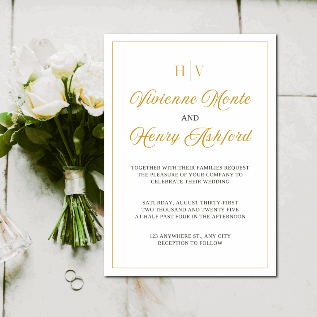 Classic Wedding Invitation