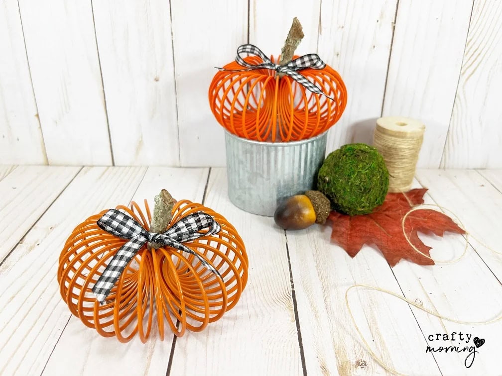 Slinky Pumpkin Decor