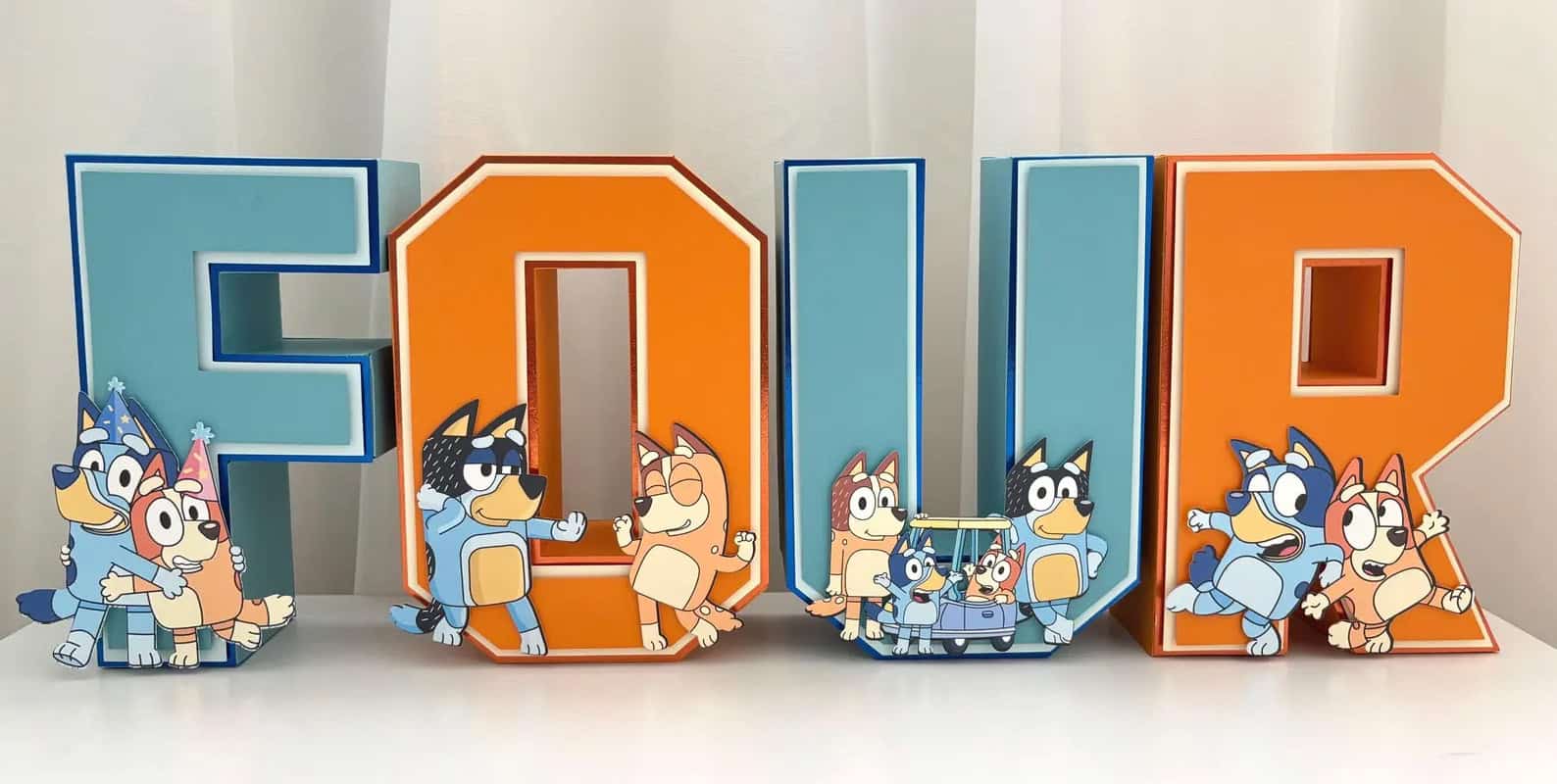 Bluey 3D Letters