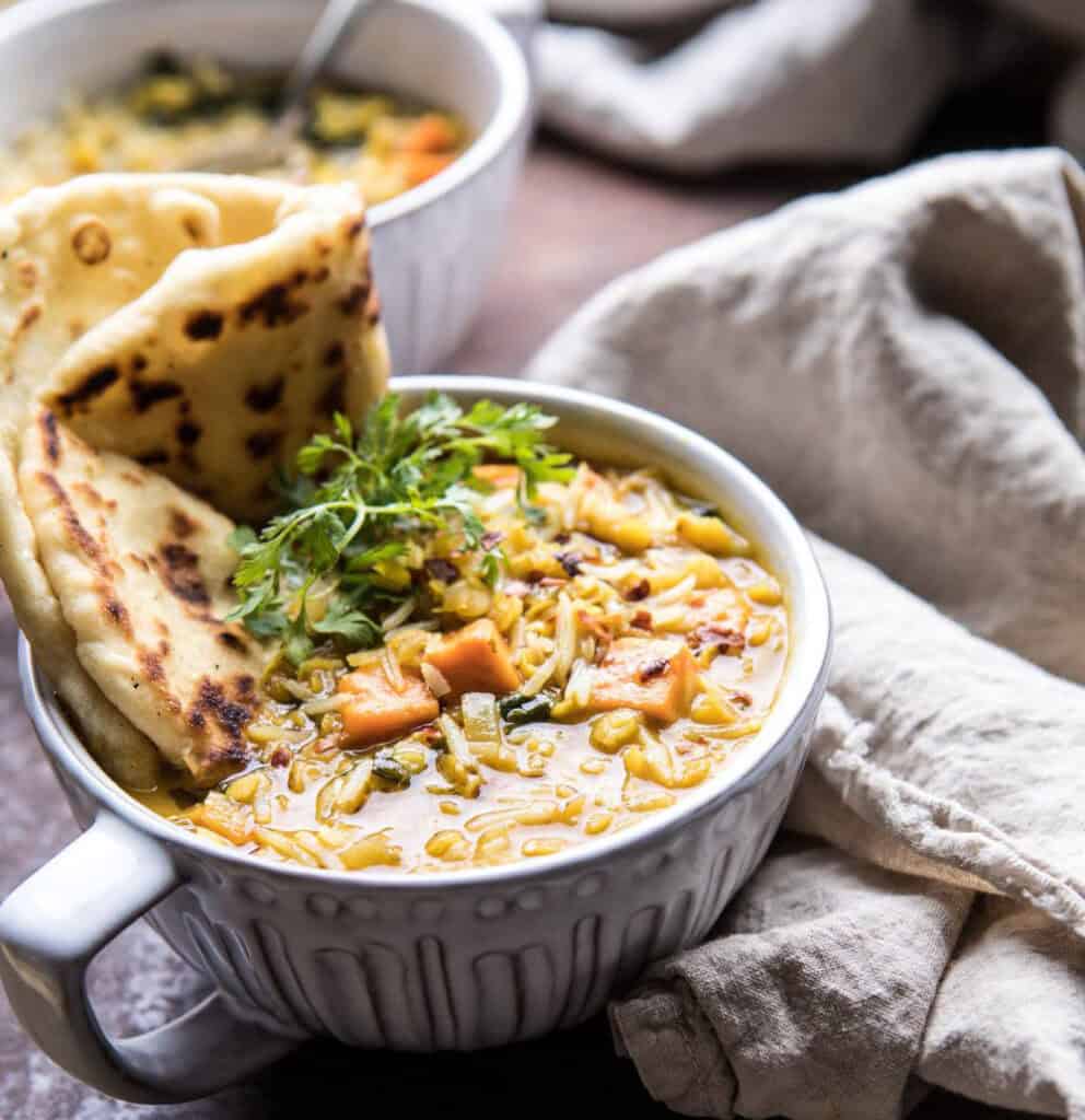 Coconut Sweet Potato Lentil Soup