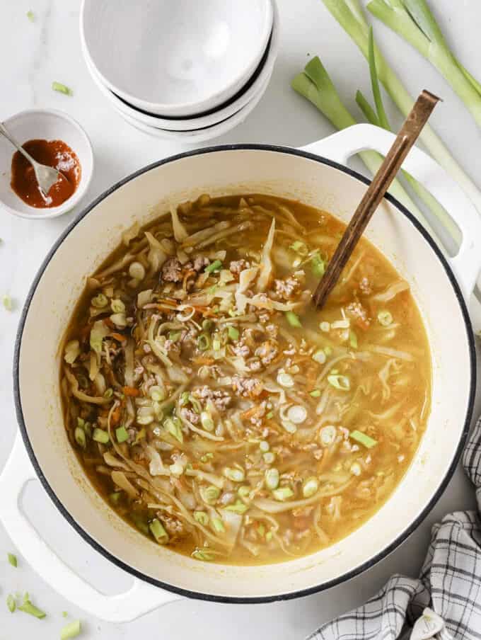 Easy Egg Roll Soup