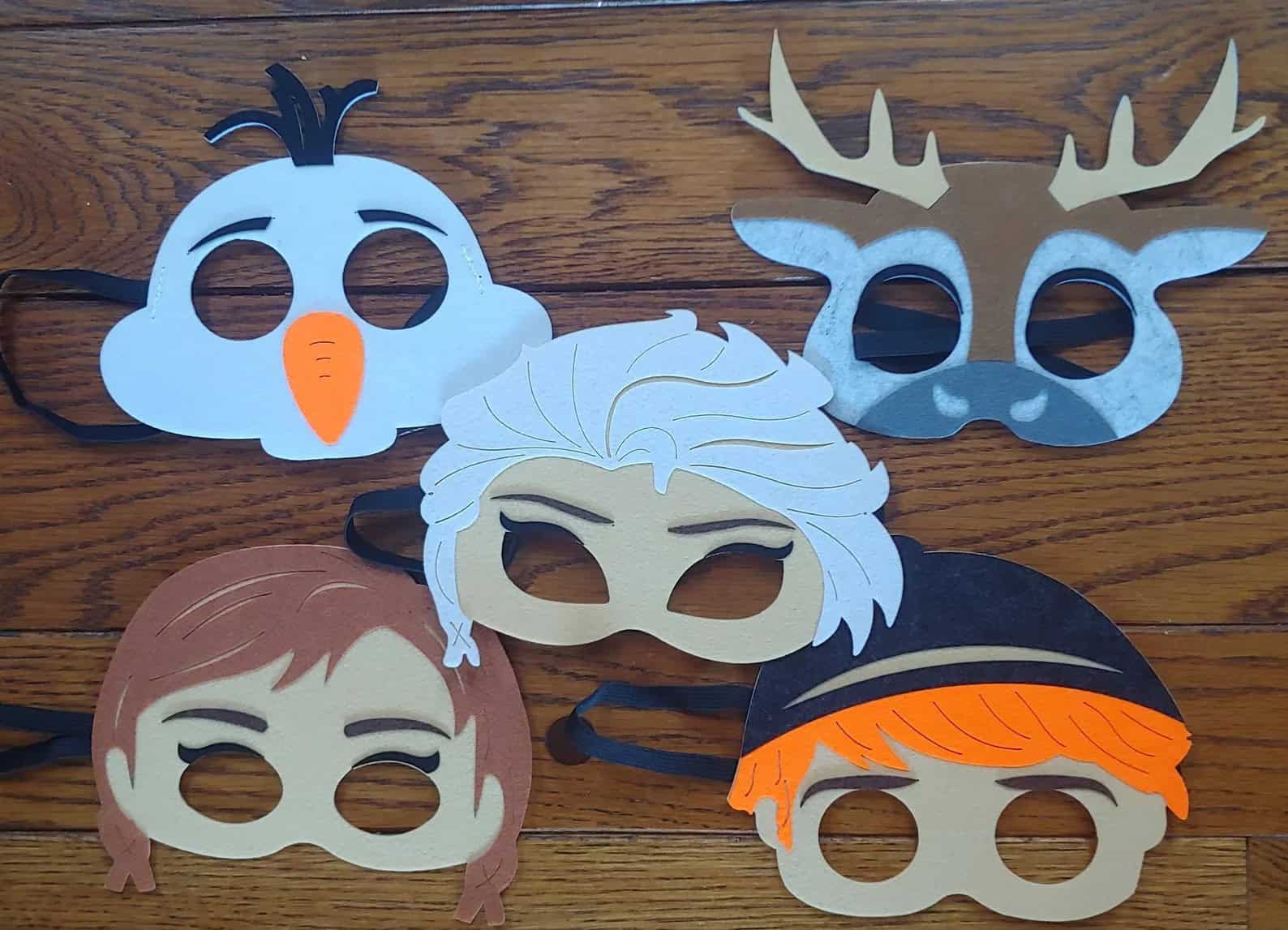 Frozen Birthday Party Felt Masks