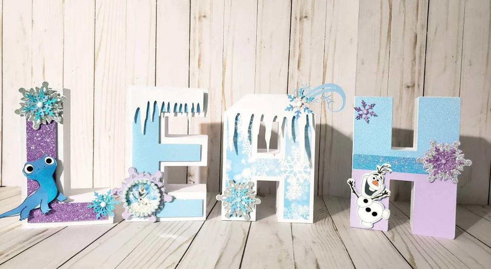 Frozen Inspired 3D Letters