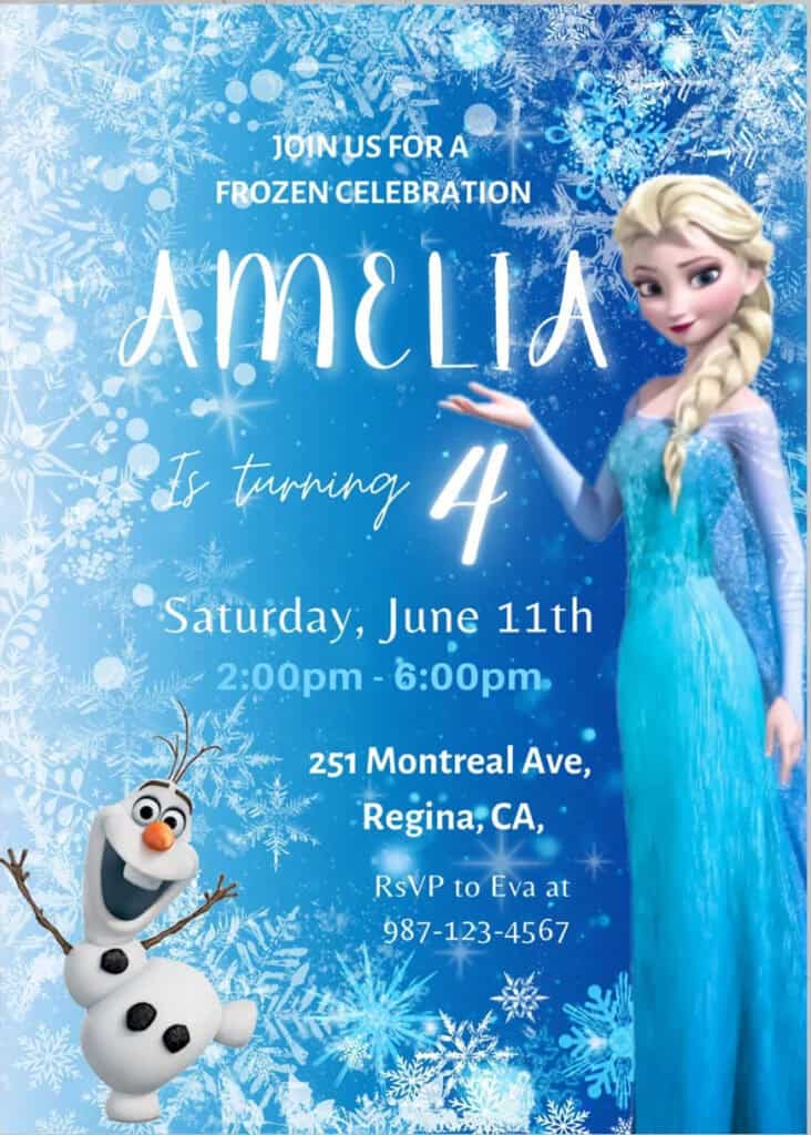Frozen invitation