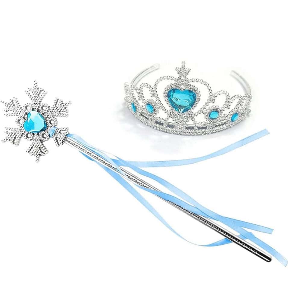 Frozen tiara and wand