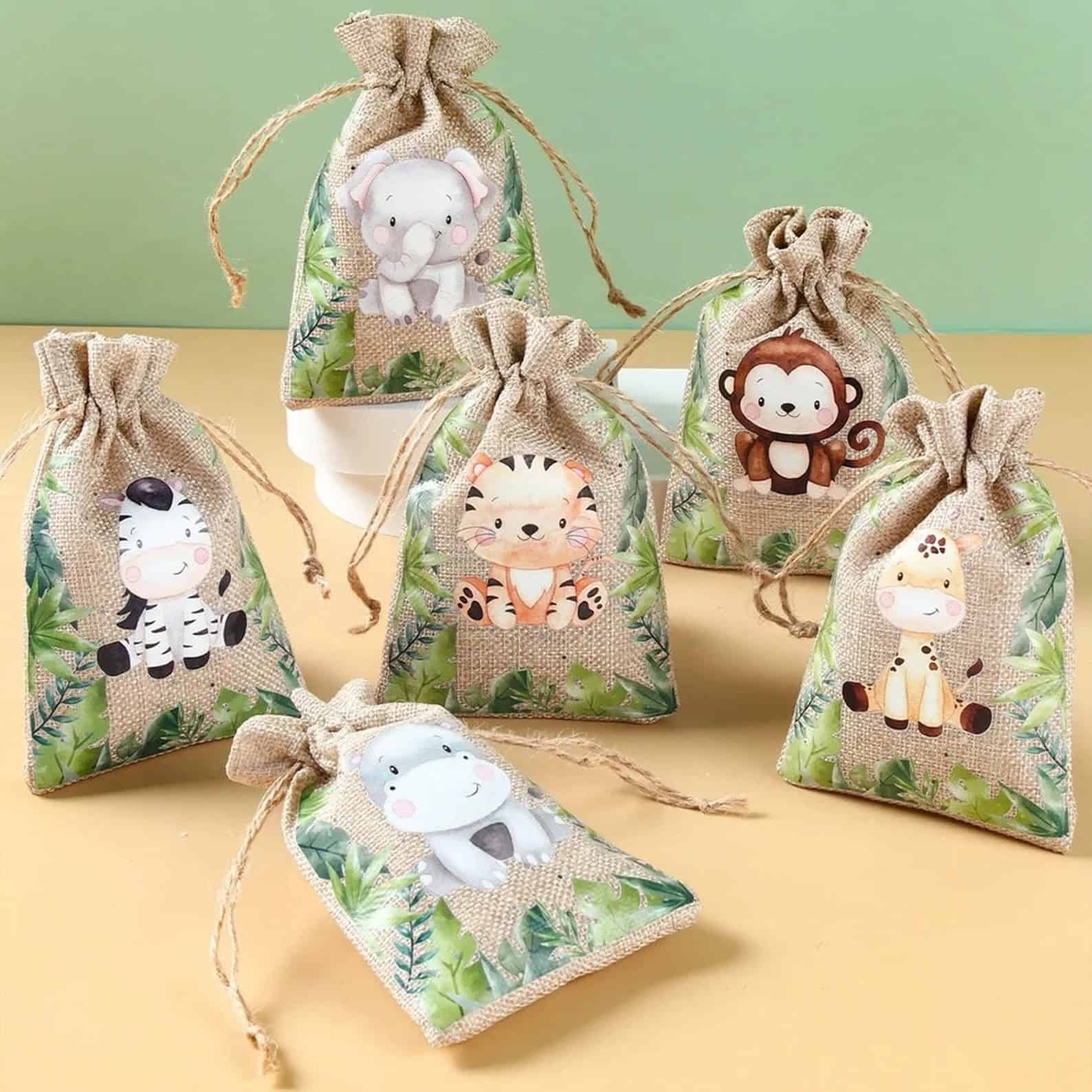 Jungle Animal Favor Bags