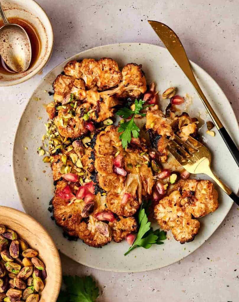 Oven Roasted Vegan Cauliflower Steaks Recipe