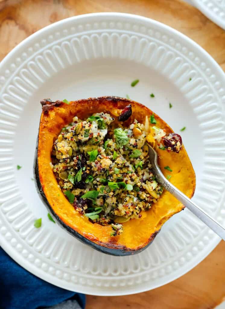 Vegetarian Stuffed Acorn Squash