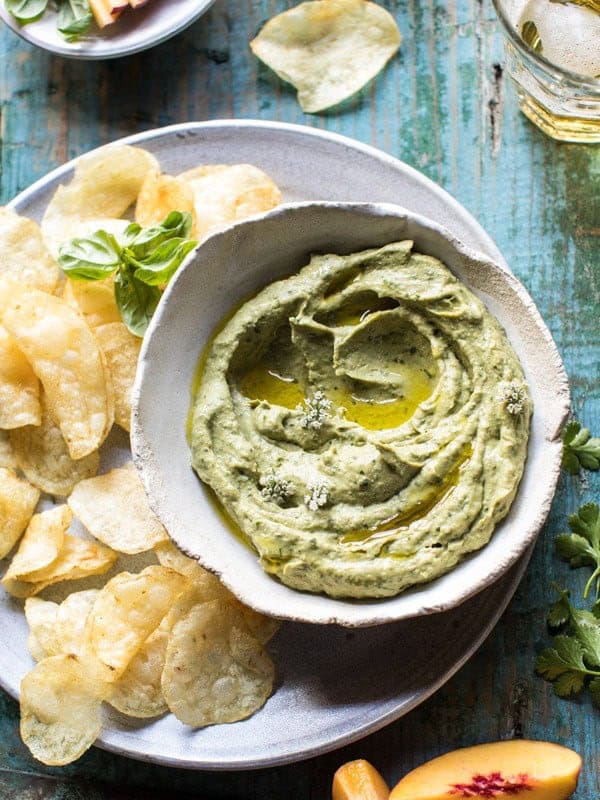 10 Minute Garden Herb Avocado Dip