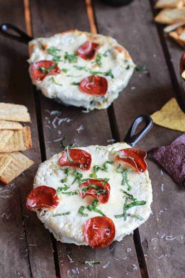 Roasted Cauliflower White Pizza Dip
