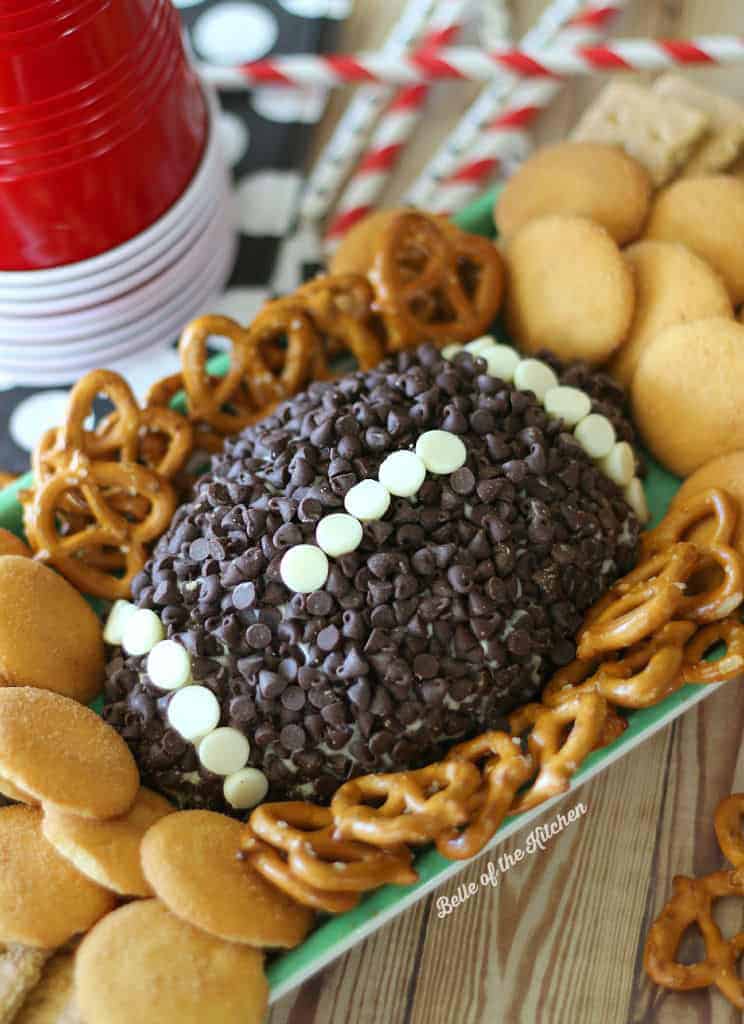 Game Day Chocolate Chip Cheesecake Ball