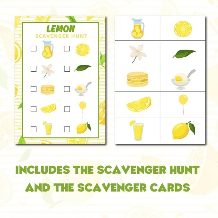 Lemon Scavenger Hunt