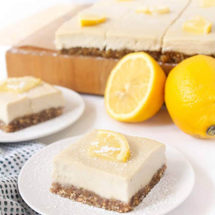 Creamy Vegan Lemon Bars