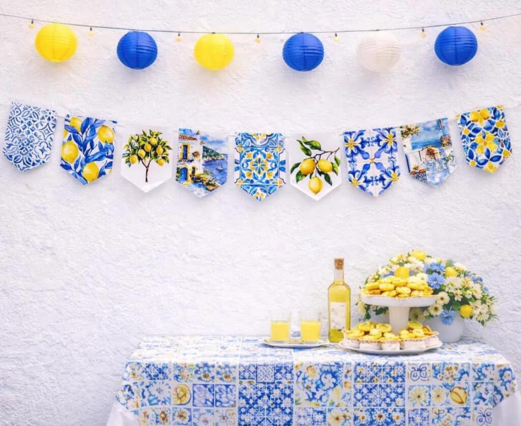 Mediterranean Lemon Party Decorations
