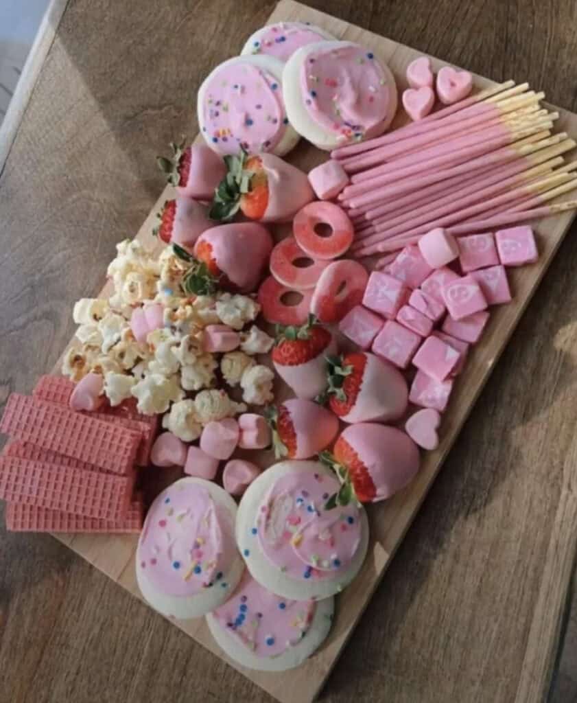 Pink Candy Charcuterie Board