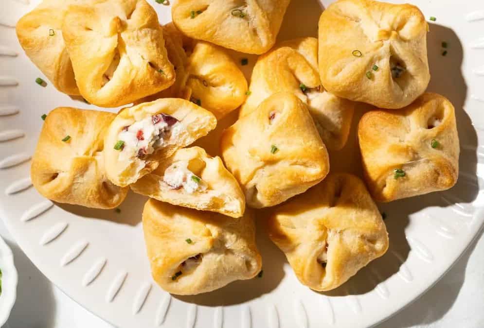 Cranberry Cream Cheese Crescent Bites
