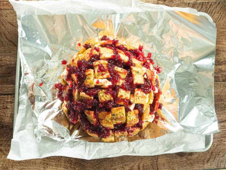 Cranberry Brie Pull Apart Bread
