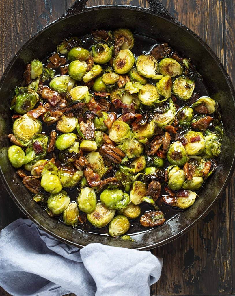 Maple Bourbon Brussels Sprouts