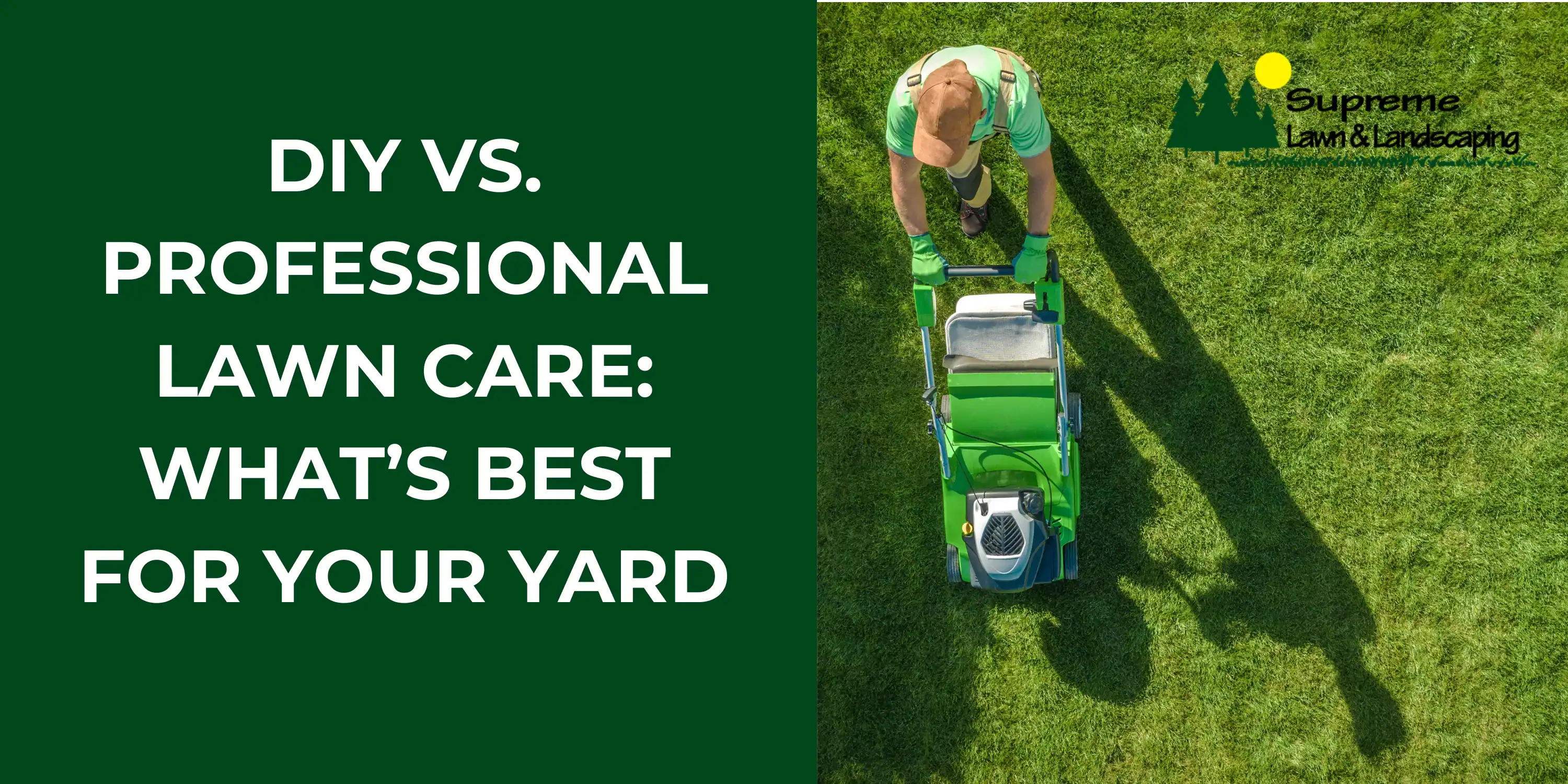 Lawn care professional using commercial mower on lush green yard for optimal landscaping results.