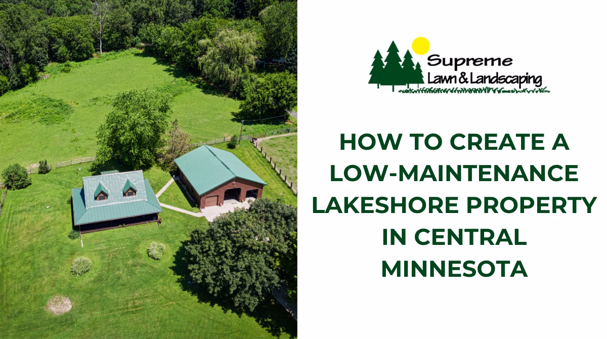 How to Create a Low-Maintenance Lakeshore Property in Central Minnesota