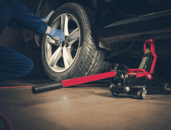 Wheel alignment inspection and adjustment for vehicle safety and performance.