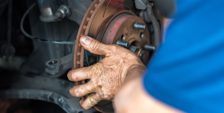 Brake system inspection and repair at Teays Valley Auto.