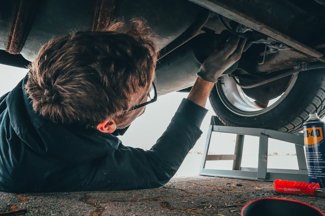 Shocks and struts inspection for vehicle suspension issues.