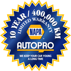 Techline Motors NAPA Autopro Shop exterior view in Canada.