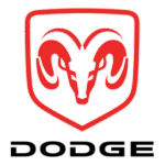 Techline Motors Dodge logo with ram head emblem in red and black.