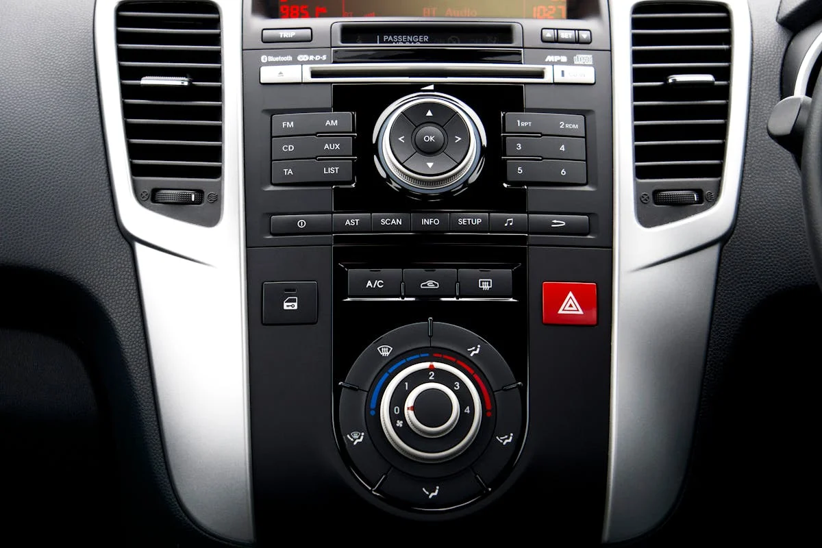 Auto AC and heating system controls for vehicle comfort.