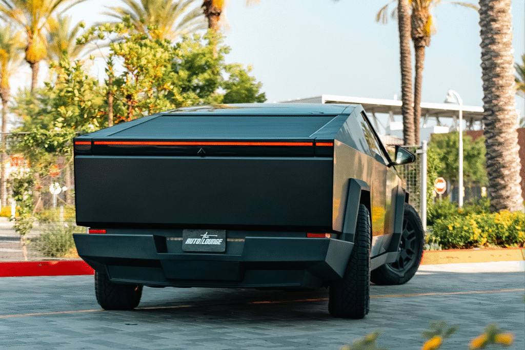 Luxury black SUV with sleek design and modern features at The Auto Lounge gallery.