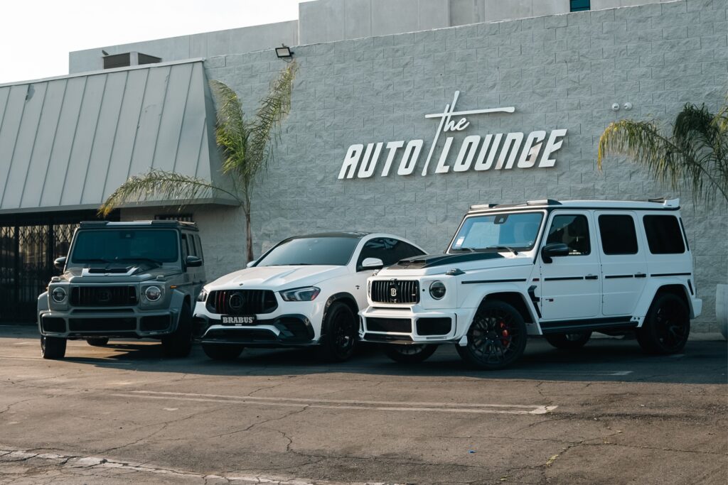 Premium vehicles including Mercedes-Benz G-Class and high-performance models.