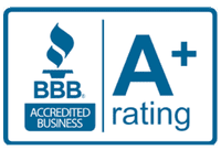 The Car People logo with BBB accreditation and A+ rating for trusted car sales.