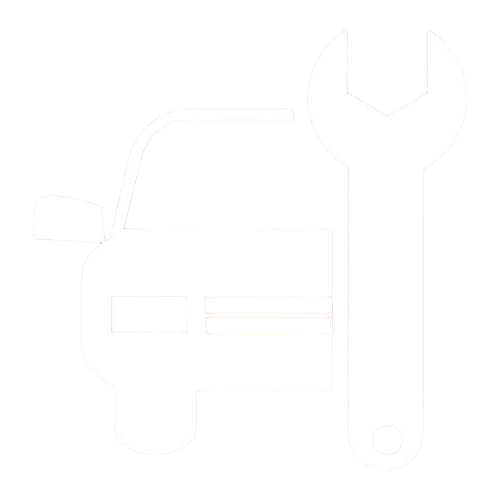 Car repair icon with wrench, representing auto service and maintenance.