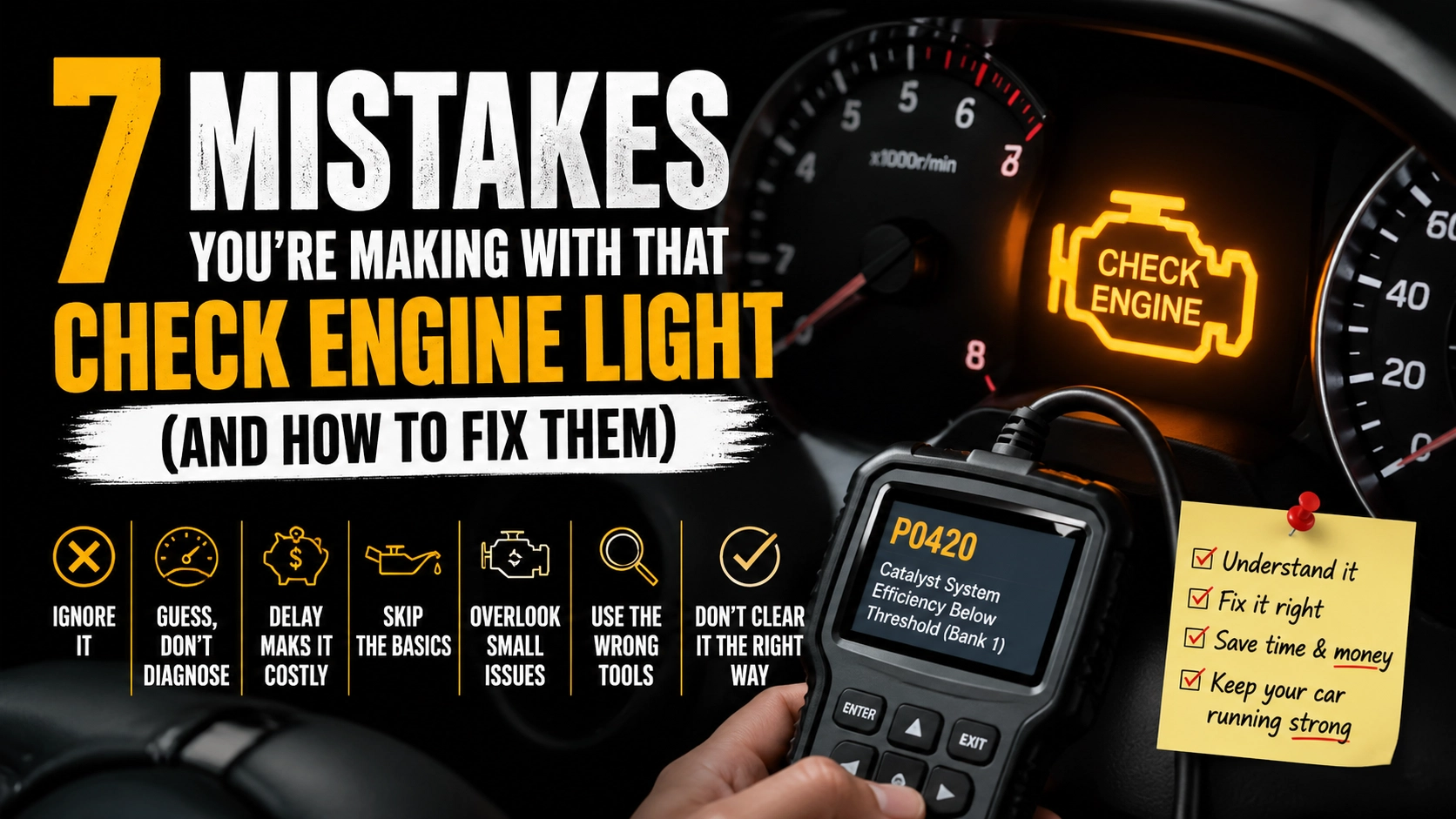 7 Mistakes You’re Making with That Check Engine Light (And How to Fix Them)