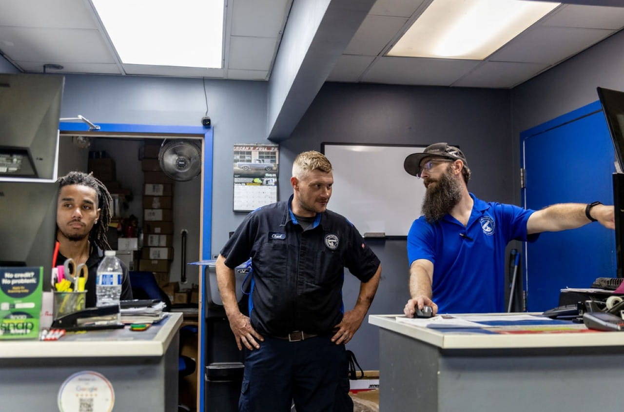 Automotive service team at The Car People dealership.