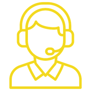 Auto repair technician wearing headset providing customer support.