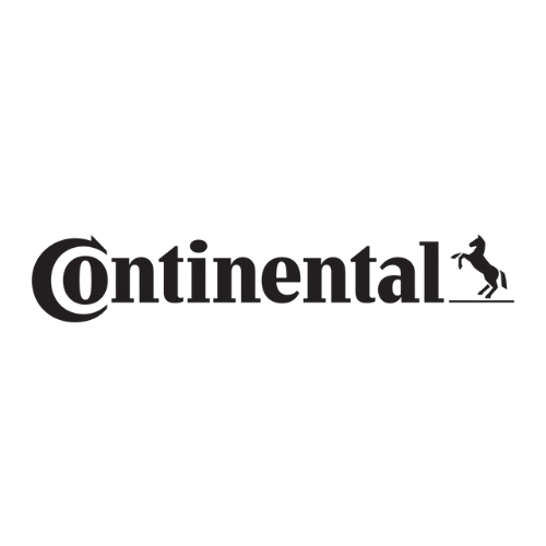 Continental tire logo with a jumping horse symbol, representing quality tires.