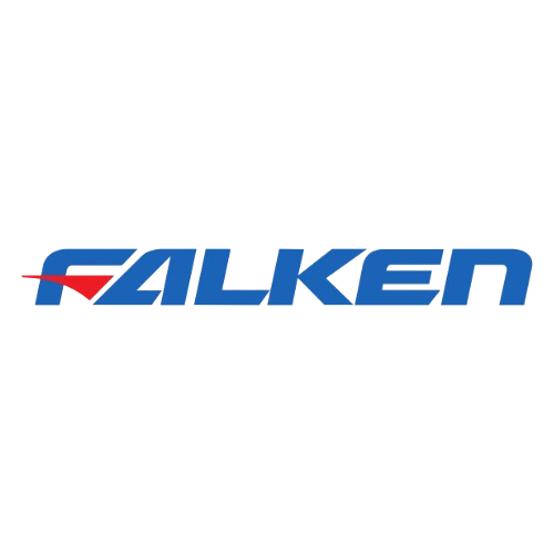 Falken tire brand logo on a green background.